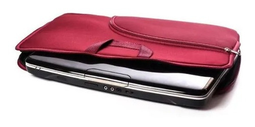 Imagem 2 de 3 de Capa Case Pasta Notebook Com Bolso 15,6 Vinho