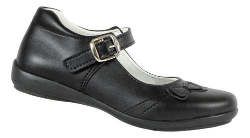 Zapato Escolar Casual Niña Negro Arco Antiderrapante Comodo