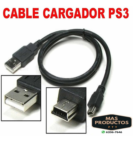 Cable Usb A Mini-usb Para Cargar Control Ps3