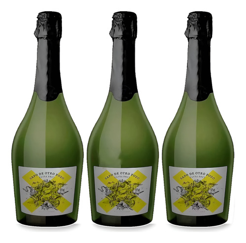 Champagne Sapo De Otro Pozo Extra Brut Estuche X3 Unidades