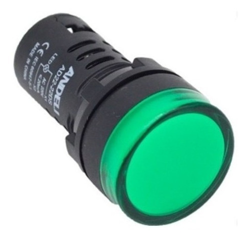 Luz Piloto 220v Verde Andeli