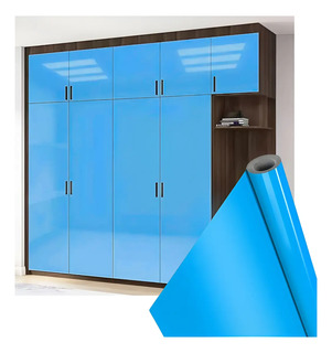Adesivo Vinil Envelopamento Geladeira 10m X 50cm Cores Cor Azul-celeste