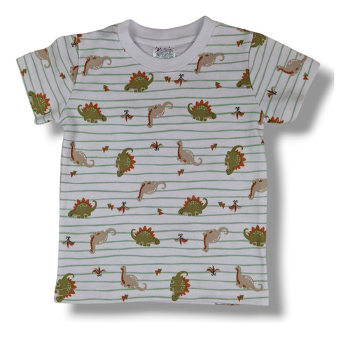 Conjunto Niño Playera Dinosaurios Y Shorts 2 Piezas