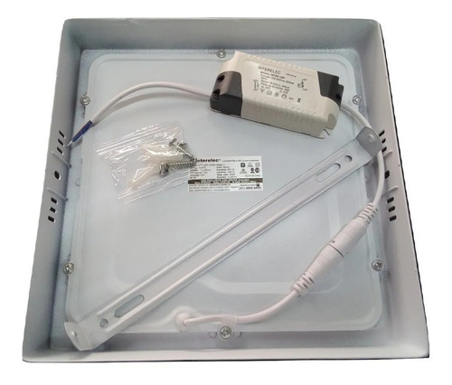 Imagen 5 de 10 de Panel Led 24w Cuadrado Aplicar Blanco Frío / Cálido