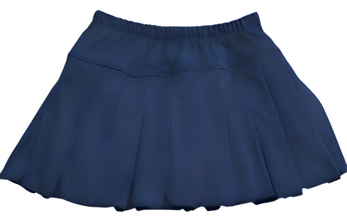 Shorts Saia Com Pregas Infantil Para Uniforme E Dia A Dia.