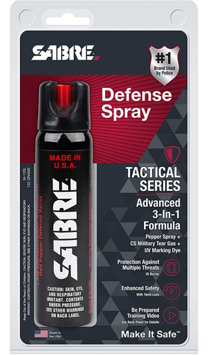 Imagen 9 de 9 de Gas Sabre Pepper #1 Mundial 122g Magnum Spray Máxima Policia