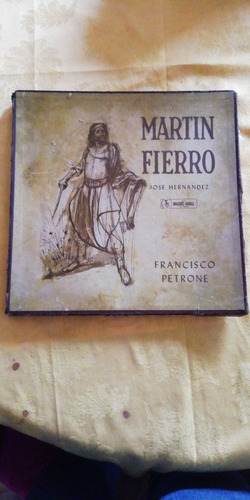 Martin Fierro En Caja Original Libro Y 2 Discos Long Play 