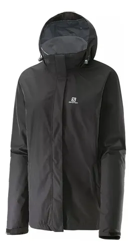 Campera Salomon Elemental Negra Liquido S m l Mujer