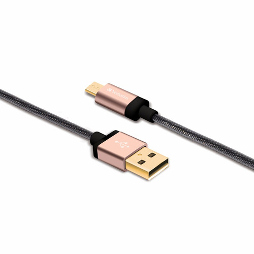 Cable Micro Usb Trenzado Verbatim 120 Cm 99220