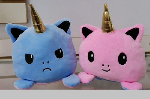 Unicornio Doble Cara Pulpo Pulpito Reversible Peluche Flip