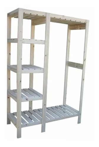 Imagen 3 de 5 de Vestidor Placard Ropero Pino 1.70 X 1.4m Tigre