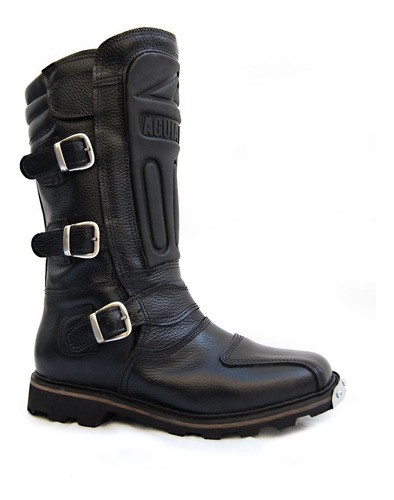 Bota Para Cross Couro Motocross Moto Enduro Trilha