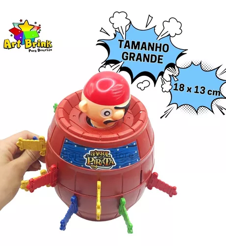 Jogo Mini Barril do Pirata Pula Pirata Game - Brinquedo Educativo e Muita  Diversão - Crianças e Família