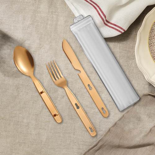 3 Uds Utensilios Para Acampar Cubiertos Cuchara Tenedor