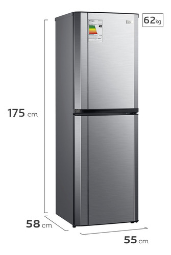 Refrigerador Fensa Combi Progress 3100 Inox 244 L