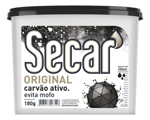 Anti Mofo Secar 180g Neutralize Desumidificador Guarda Roupa