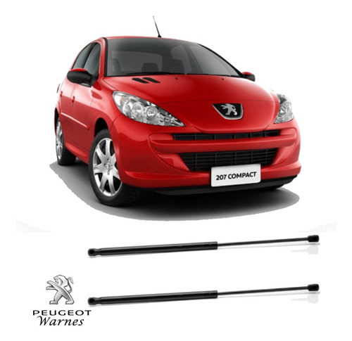 Kit Amortiguadores A Gas Para Baul De Peugeot 207 Compact