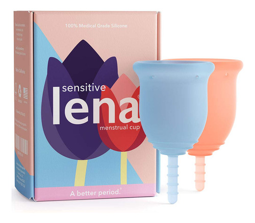 Lena Copa Menstrual Sensible | Copa Suave De Silicona De 12 