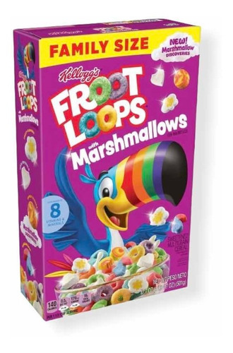 Froot Loops Marshmallows Family Size 501 G - Kellogg's