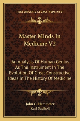 Libro Master Minds In Medicine V2: An Analysis Of Human G...