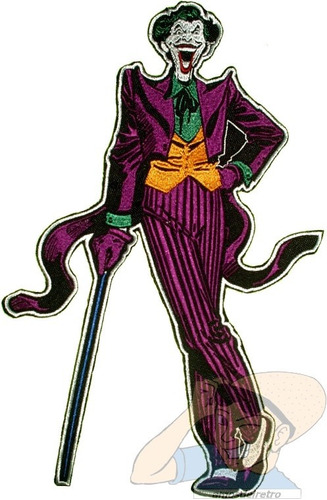 Parche Bordado Guasón Para Espalda Joker Villano Batman