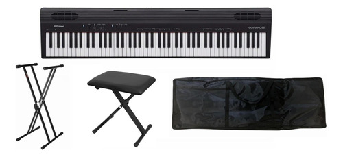 Roland Go 88p Paquete De Piano 88 Teclas Base Funda Y Banco