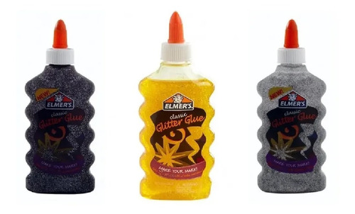 Cascola Elmer's Glitter Varios Colores Para Hacer Slime Febo