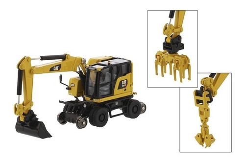 1:87 Excavadora De Ruedas Caterpillar M323f Railroad
