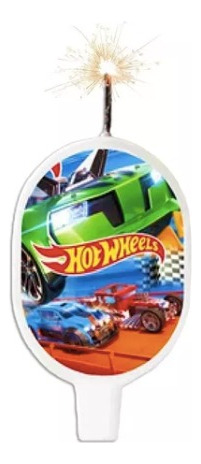 Vela De Hotwheels Para Cumpleaños