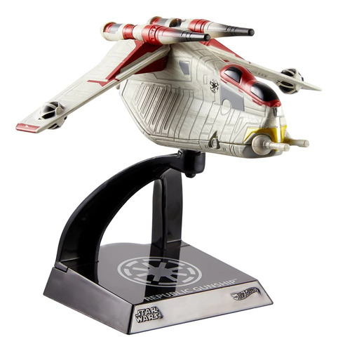 Figura Republic Gunship Star Wars Hot Wheels Select Mattel