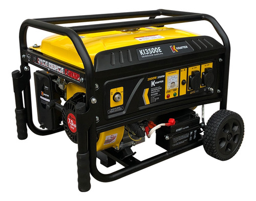 Generador Gasol. Krafter 3200 Watts Ki3500e Part. Electrica