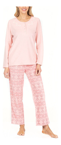 Pijama Micropolar Floreado Lady Genny