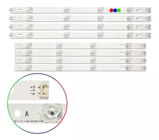 Kit Leds LG 42lf5500 42lf5550 42lf5800 42lf6500 - Aluminio.