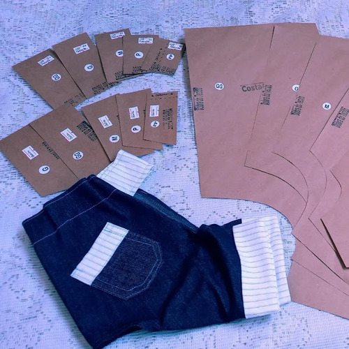 Modelagem De Roupas Para Cães/ Kit 4 Modelos Macho.