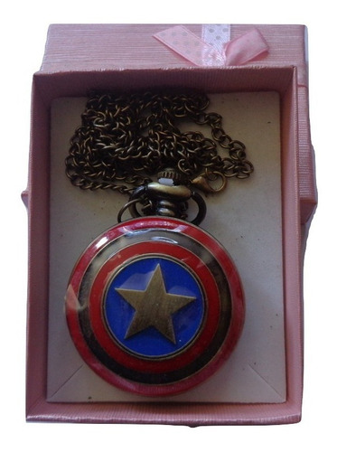 Reloj De Bolsillo Capitan America