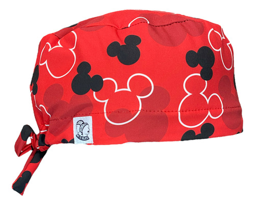 Gorro Médico Quirúrgico Antifluidos Minnie Y Mickey Unisex Mickey Mouse / Toalla Antisudor Estampado Unitalla