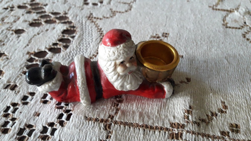 Papa Noel Con Soporte Para Vela