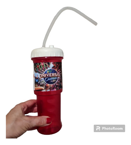 Vaso Plástico Con Tapa Orlando Resort Coca Cola Recargable (Usado)