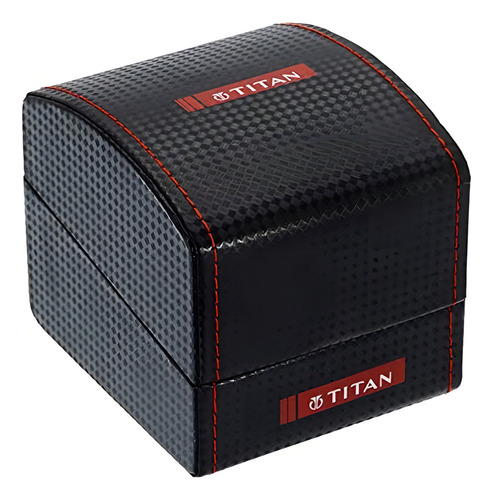 Reloj Cronógrafo Titan Neo Para Hombre Con Correa De Piel Y Esfera Plateada