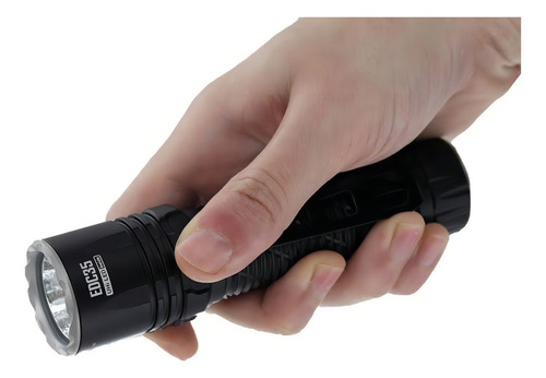 Linterna táctica de mano Nitecore Edc35, 5000 lúmenes, 550 metros, linterna negra, luz LED blanca