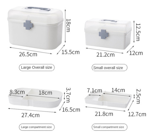 Caja De Pastillas Grande Caja De Almacenamiento De Medicamen
