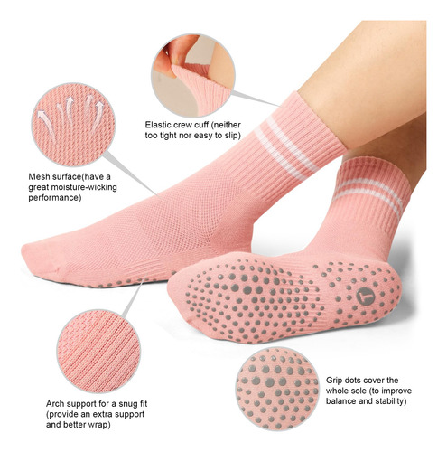 Toes Home - Calcetines Antideslizantes Para Mujer, Calcetine