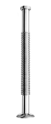 Descarga Flexible Lavatorio 1 1/4 C/adap. Pvc 1 1/4 60cm Color Plateado