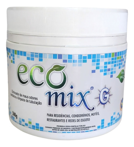 Ecomix G 500g - Desentupidor, Limpa Caixa De Gordura E Fossa