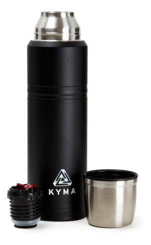 Imagen 9 de 9 de Set Matero Kyma Negro / Matera Atenea + Termo Mate Bombilla