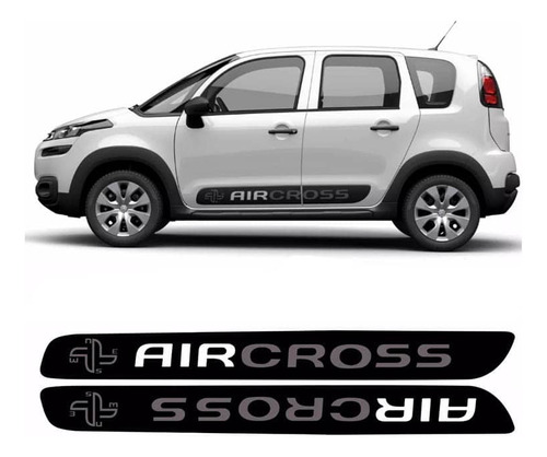 Faixa Lateral Air Cross 2016/ Adesivo Preto Citroen Aircross