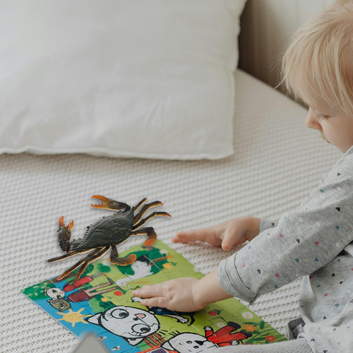 1 Pieza De Figuras De Cangrejo Artificial Para Niños, De Plá