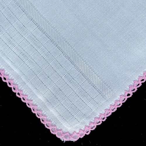 Imagem 3 de 3 de Kit 6 Fraldinha 30x40 Mabber Estrela Quadriculada C/ Crochê