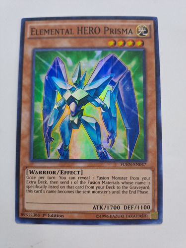 Elemental Hero Prisma Fuen-en047 Super Rare Yugioh 