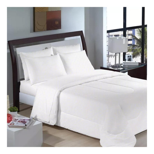 Jogo De Cama King Profissional 150 Fios Premium Branco